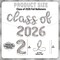 Silver Class of 2026 Graduation Balloons - 16 Inch Foil Letter & Number Banner - Silver Graduation Party Decorations for High School, College & University Commencement Backdrop